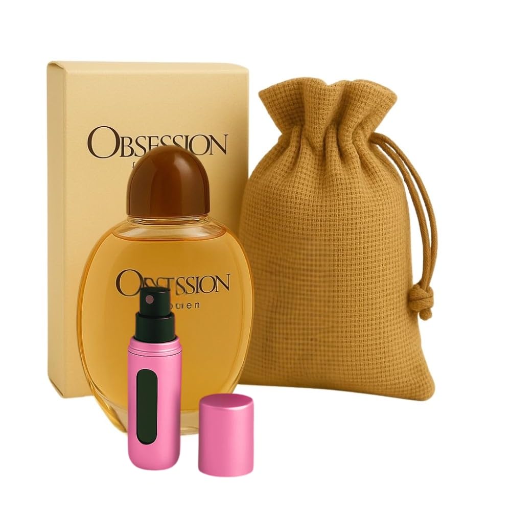 Bundle- Obsession Cologne for Men Eau De Toilette Spray 4.2 Oz With Bag & Mini Refillable Atomiser - Image 1 of 2