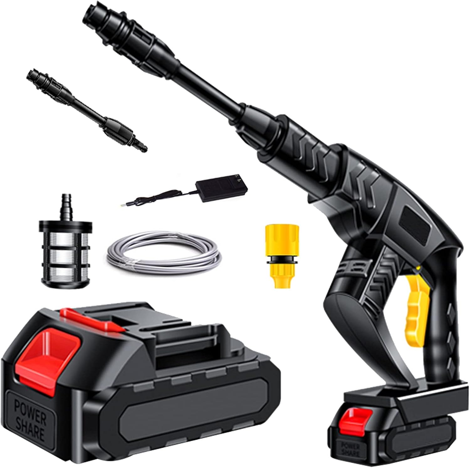 高圧洗浄機 コードレス 充電式 v 24v 30v 36v 高圧洗車機 ハンディウォッシャー 低騒音 清掃 大掃除など 36vリチウム電池 1 Battery 国内正規総代理店アイテム に適用する Size ベランダ 洗車