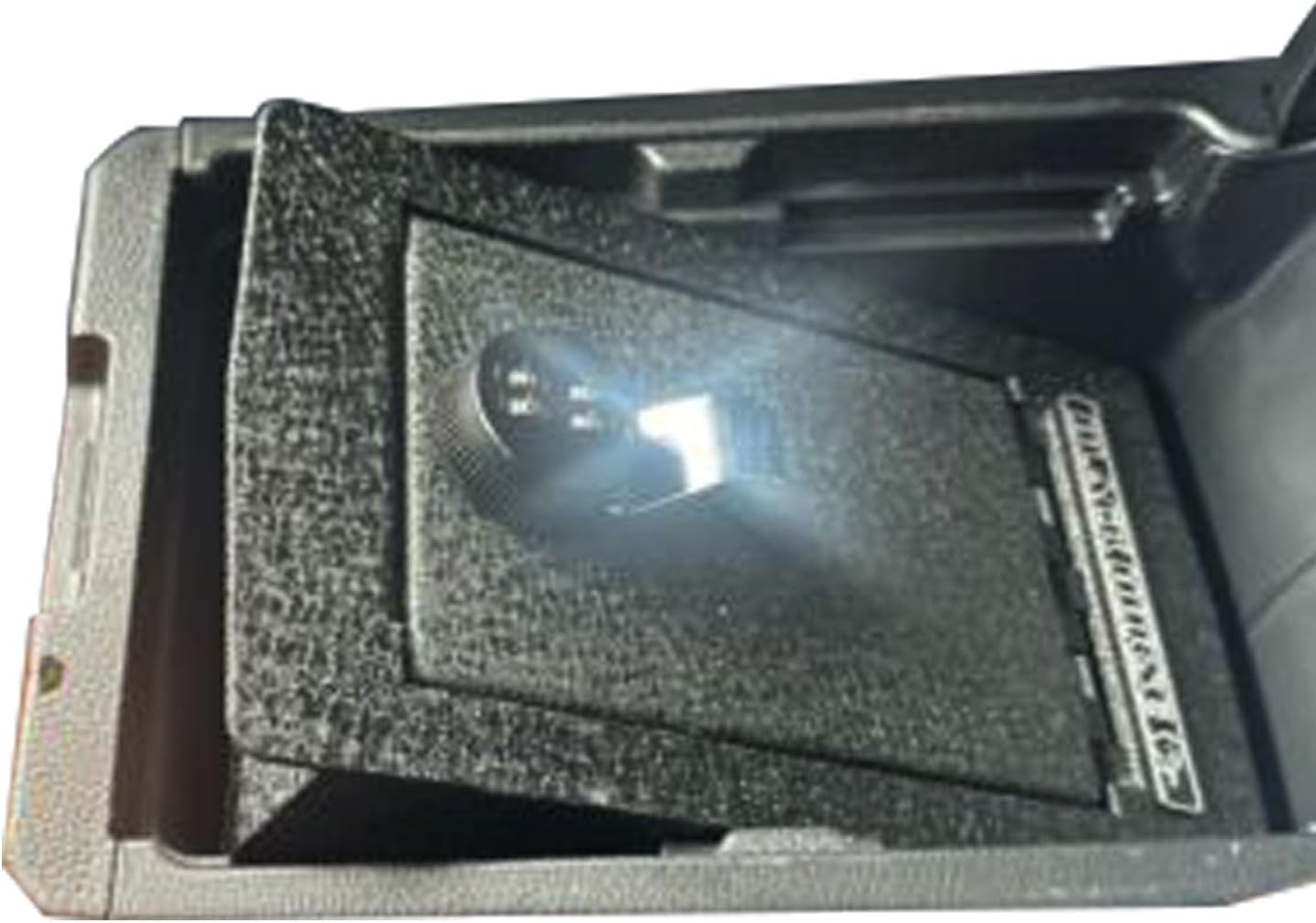 Black Horse Center Console Safe Security Lock Box, Black Gun Box Organizer, with 4 Digit Combination Resettable Lock Compatible with 2023-2024 Honda CR-V-ASHC02