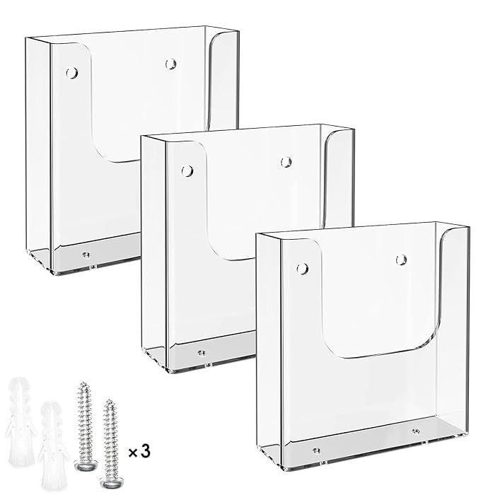 Buy MaxGear Brochure Holder 6 x 9 Inches Sign Holder Wall Mount