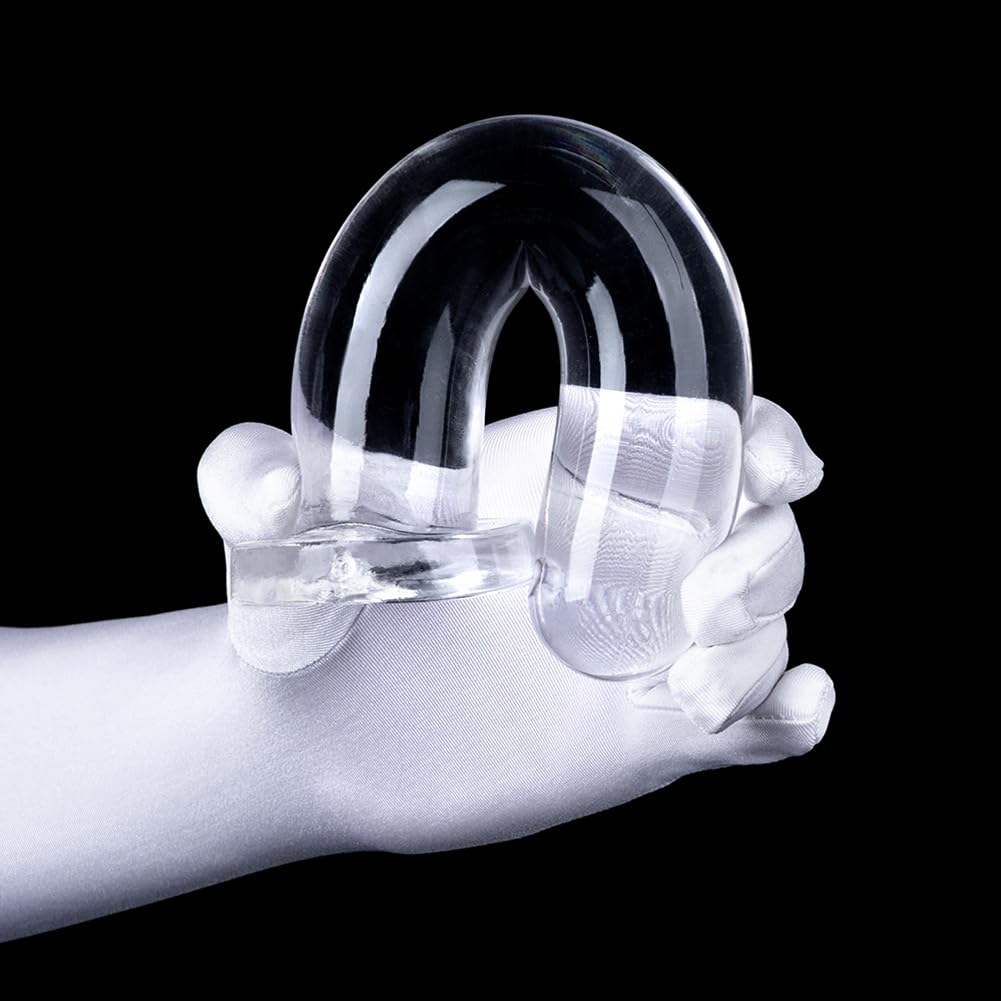 Roluck Plug Anale con Ventosa, TPE Dildo Trasparente Giocattoli Sessuali per Uomini Massaggio della Prostata Anale Masturbazione Stimolazione del Punto G per Donne (S)