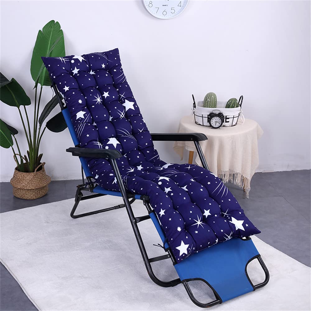 Morbuy Sunlounger Cushions Replacement with Top Cover Thick, Garden Bench Cushion Sunbed Rocking Chair Cushion for Indoor Outdoor Garden Patio (48 * 150cm,Starry sky)