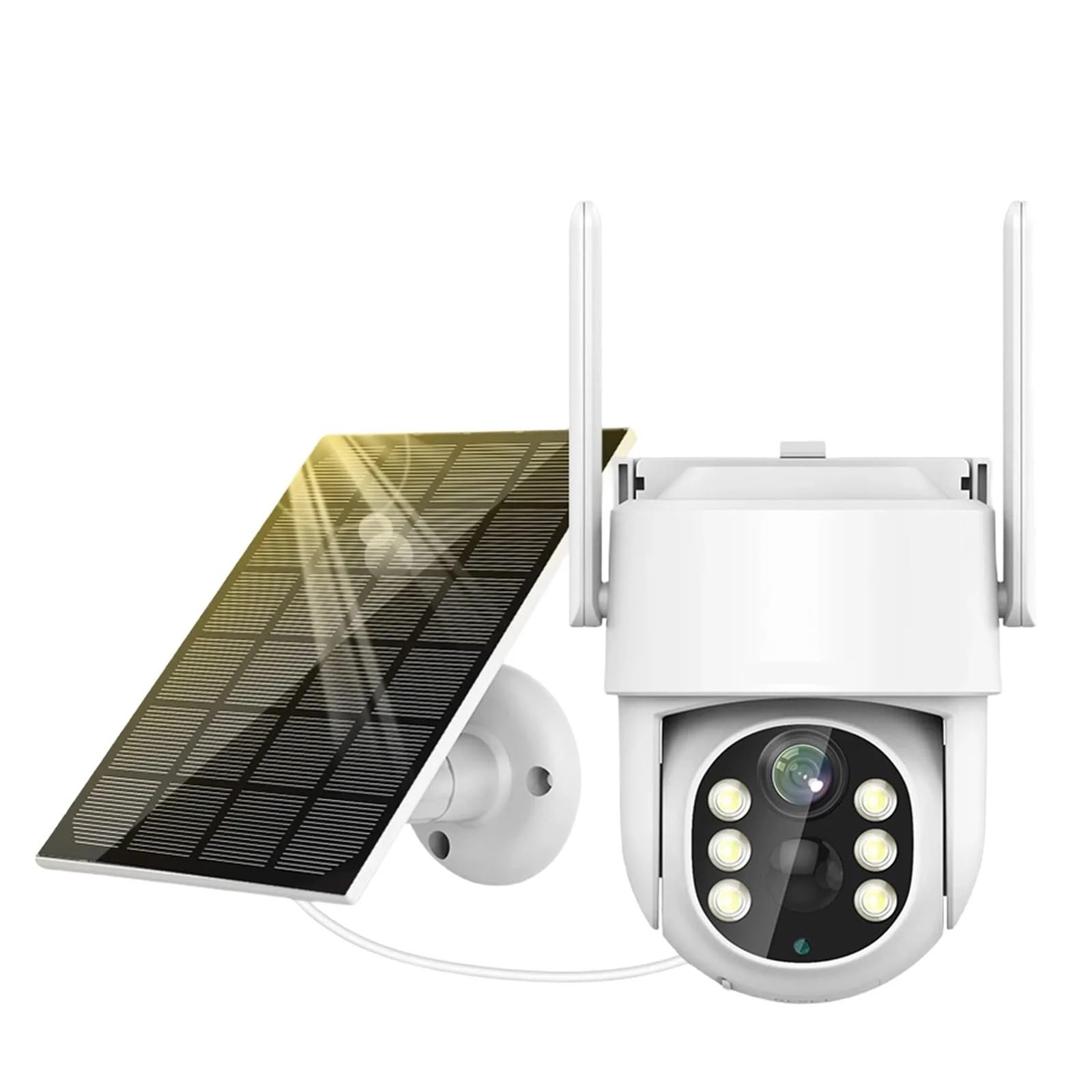 Telecamera di sicurezza esterna WiFi PTZ solare da 4 MP