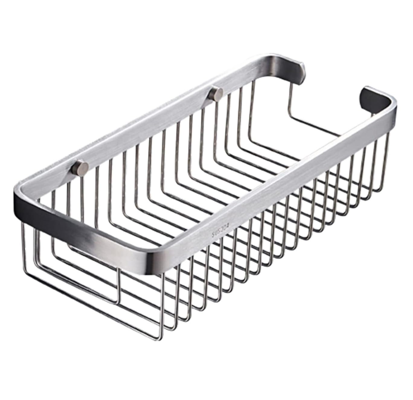 AZHKJKZH Shower Shelf Wall Mount Bathroom Shelf Stainless Steel Shower Basket For Restroom Toilet Chrome Bathroom Accessories
