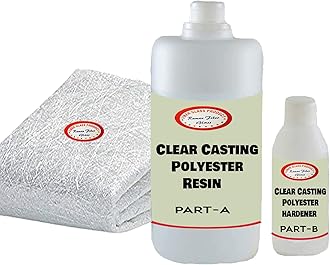 RAMAN FIBER GLASS Fiber Glass Repair Kit | Fiber Sheet | Polyester Resin | All Kit | 500gm