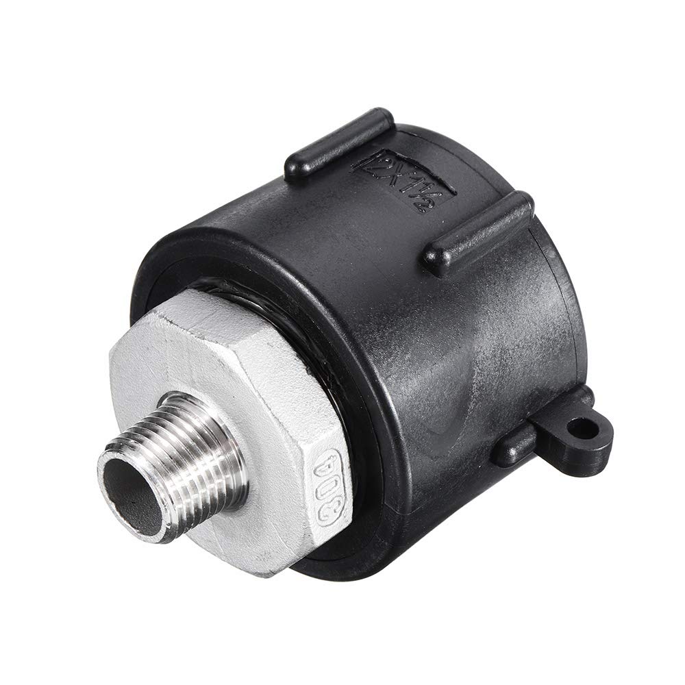 1000 L S60X6 Ibc adapter do zbiornika na wodę ze stali nierdzewnej męski gruby gwint szybkie połączenie wąż kran wymiana zaworu części montażowych - 3/4 cala