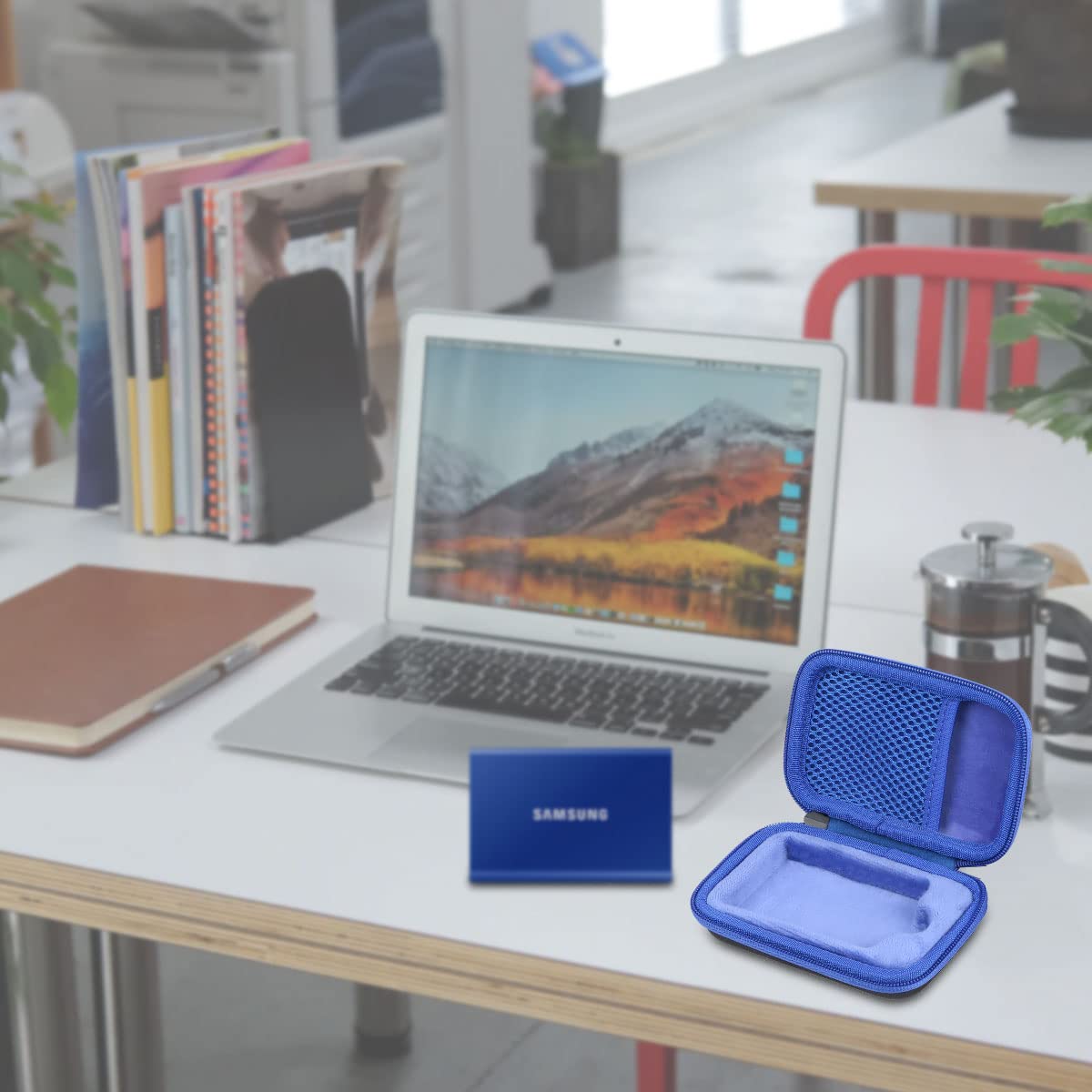 co2CREA Twarde etui do Samsung T7 Touch / T7 Portable SSD 500 GB 1TB 2TB case etui ochronne