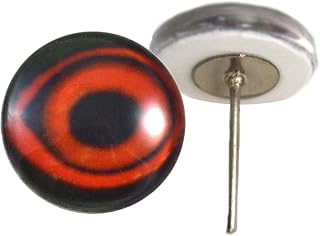 Duck Glass Eyes On Wire Pin Posts for Felt Doll Sculpture Making and Other Crafts (6mm)