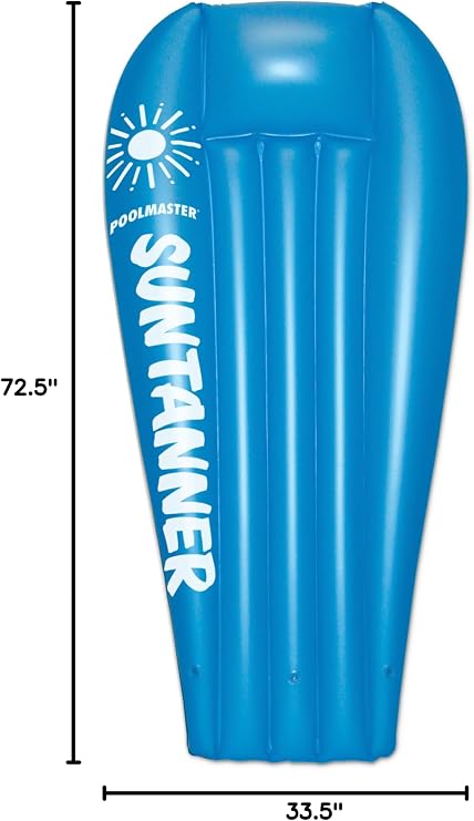 Poolmaster Suntanner Inflatable Swimming Pool Float Mattress, Assorted Color