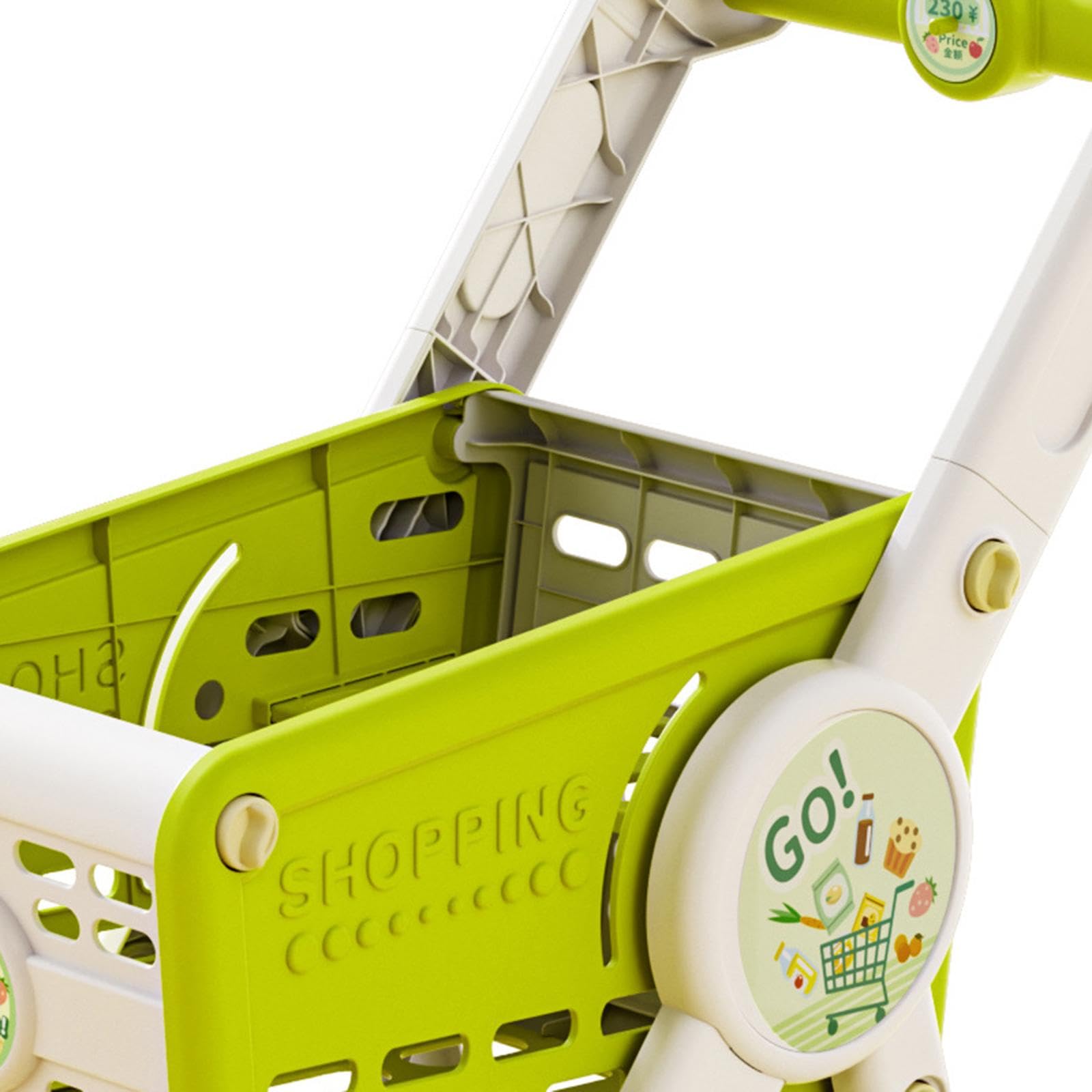 Perfk – Chariot De Courses Jouet Rouge – 54 Cm – Jeu De Rôle éducatif – Cadeau Anniversaire Enfant