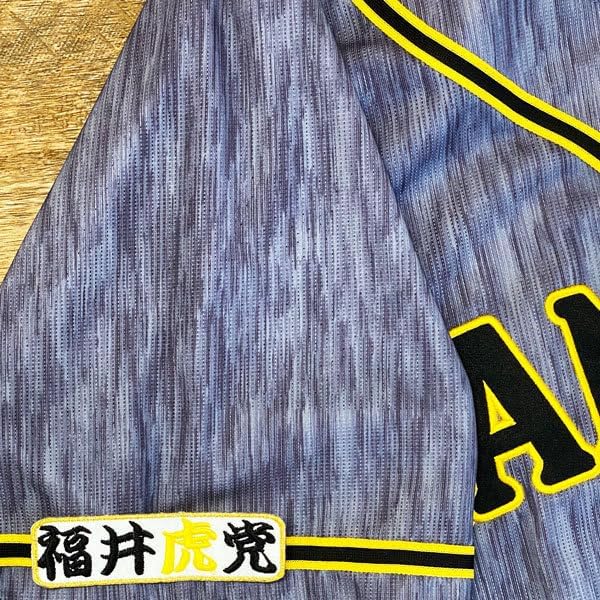 阪神 福井虎党 白布 刺繍 ワッペン ユニフォーム