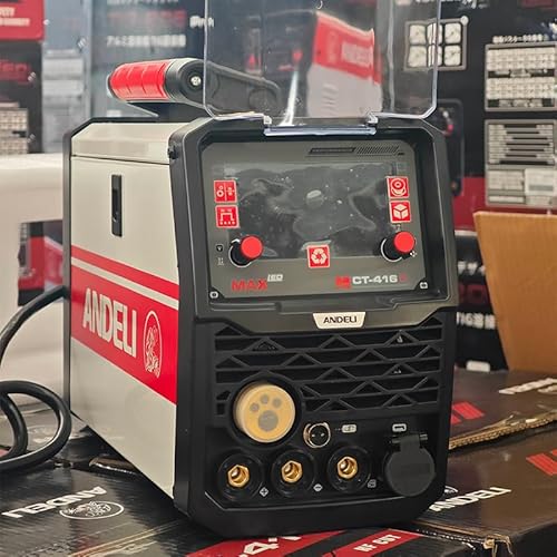 Image of ANDELI160Amp MCT-416P Plasma Cutter Welder,Pulse MIG/HF TIG/HF CUT/Stick/Flux Core 6-in 1 Multi-Process Welder 110V/220V Dual Voltage ,Aluminium MIG Welding Machine Multi-functional Welder,XGGY