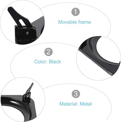 Miniatura 6 de DOITOOL Wok Quemador Estufa de gas Estante de olla Anillo de soporte Wok Anillo Wok Estante de estufa de gas, salvamanteles Soporte de olla de