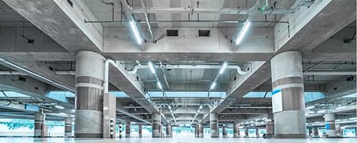 Miniatura 5 de 4FT LED Vapor Tight 50W Wbatería de emergencia, 6000LM 120-277V