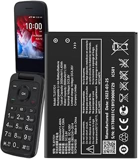 [3000mAh] TLi017D1 Battery, (𝟐𝟎𝟐𝟰 𝐍𝐞𝐰 𝐔𝐩𝐠𝐫𝐚𝐝𝐞) High Capacity Replacement Battery for TCL Flip Pro VZW-TCL-4056W TLi017D1