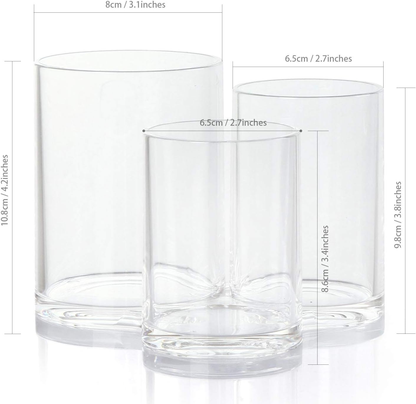 Acrylic Pen Holder, Desktop Stationery Cabinet, Modern Design Desk Accessories，Holder Container Stationery Box Organizer