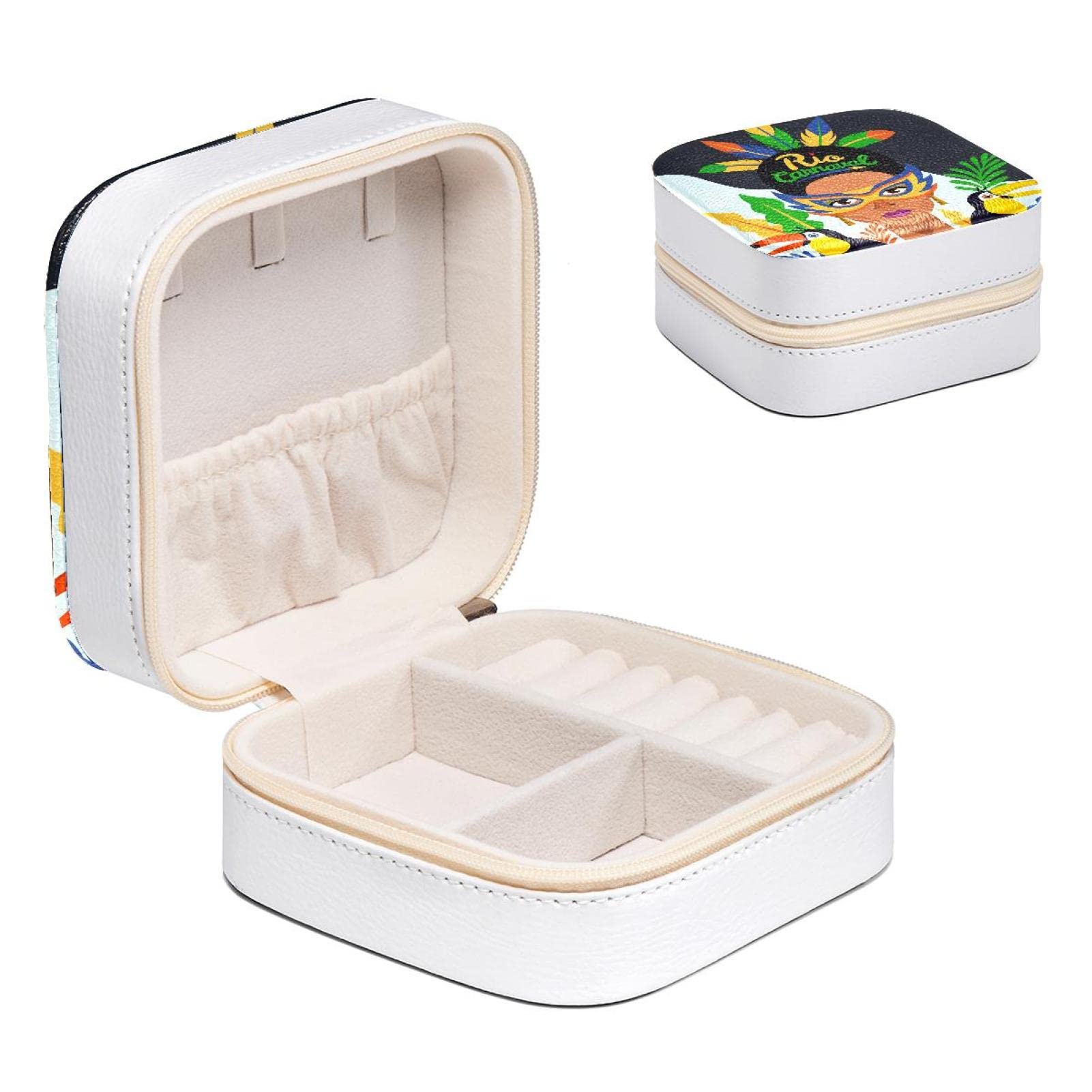 Organisateur de bijoux pour bagues colliers et boucles d'oreille fille compact