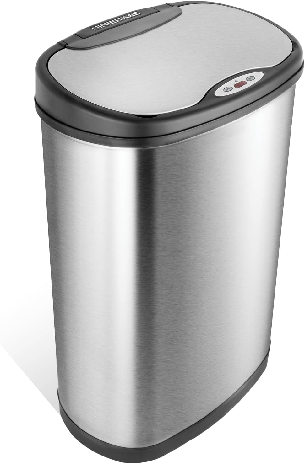 Ninestars, DZT-50-13, 50 L Automatic Touchless Motion Sensor Stainless Steel Trash and Garbage Bin with Highly Durable Lid Mechanism for Home, Kitchen and office