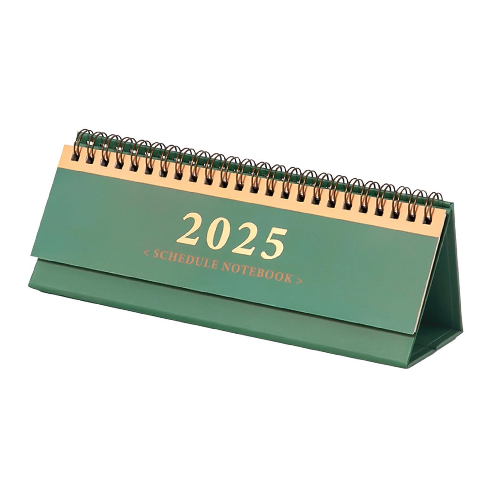 Calendario de Escritorio 2025 Organizador Semanal Mesa Trabajo Verde