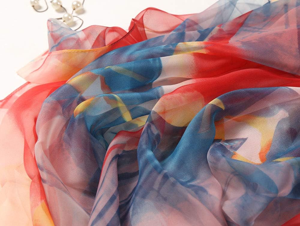 Acotavie Women's Scarf Fashion Pattern Long Lightweight Sunscreen Shawls Scarves Yt2