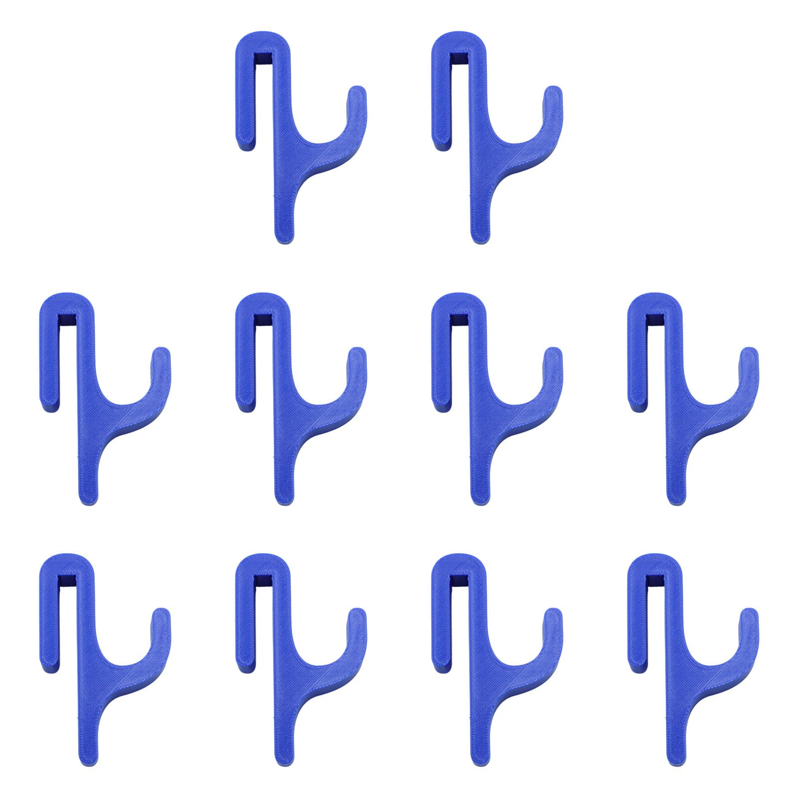 carotoe Of 10 Multipurpose Shower Hooks Clamp Non Slip Design for Hangings Robes Towels and Toiletries Multifunctional Shower Hooks