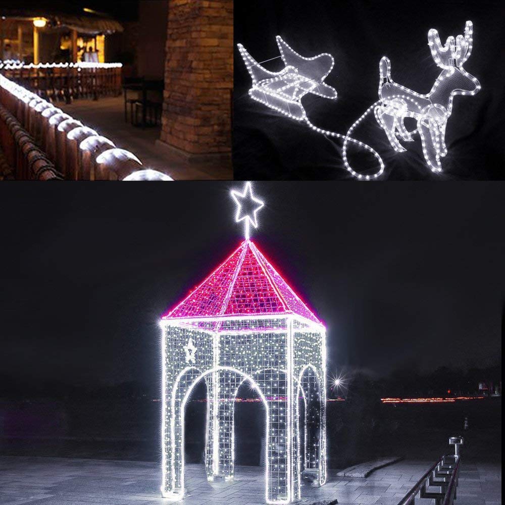 Lepro Outdoor Rope Lights Mains Powered, Linkable, Low Voltage, 10M 240 LED Outside String