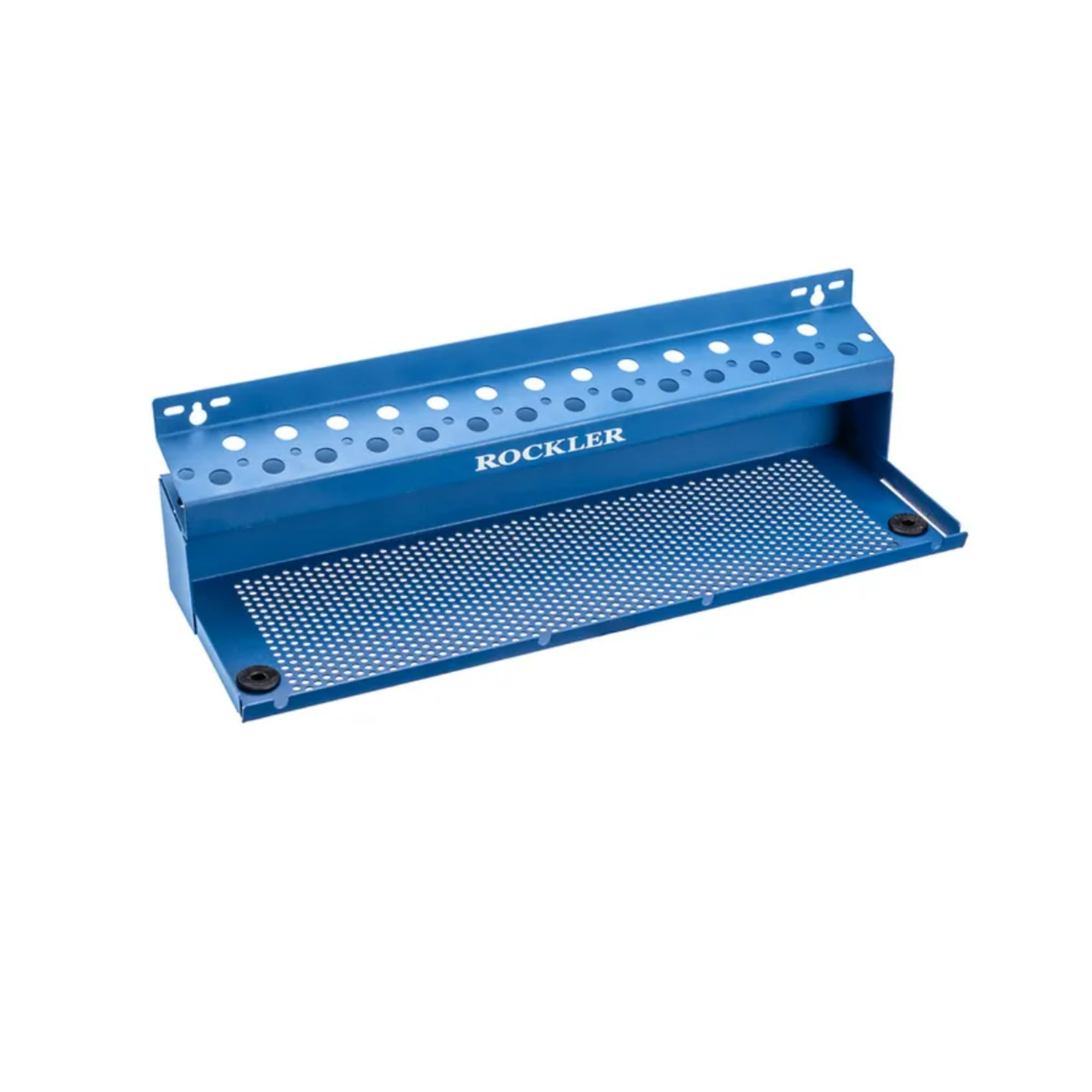 Router Bit & Accessory Storage Rack - 18-Gauge Steel Tool Organizer for 40 Bits, Dust-Free Tray - Wall Mountable Tool Storage Organizer - Organize & Access Woodworking Accessories on Wall or Workbench