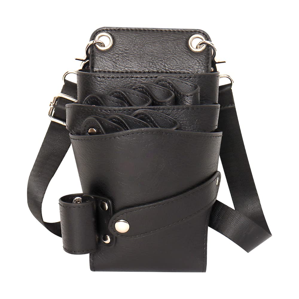 Bolsa herramientas de peluqueria Cartuchera peluqueria Bandolera peluqueria profesional Bolsa Tijeras Peluqueria Puede acomodarse Tijeras Tijeras Electricas Tijeras peluqueria canina Elegante Marrón — view 18