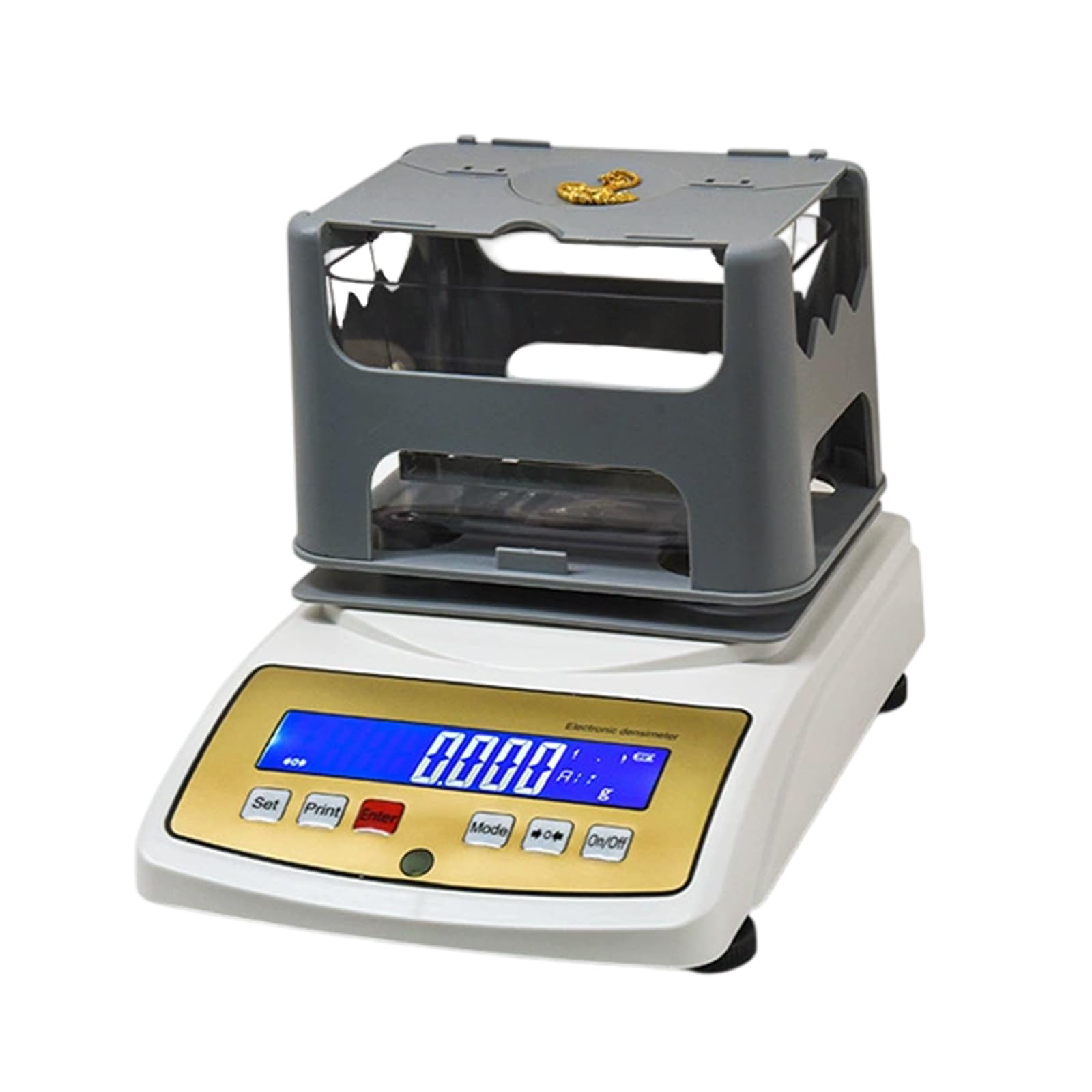 Qlbnxks Electronic Gold Carat Purity Tester Accuracy 0.01g/0.001g/cm3 for Jewelers & Pawnshops(Size:300g /0.01g/0.001g/cm3)