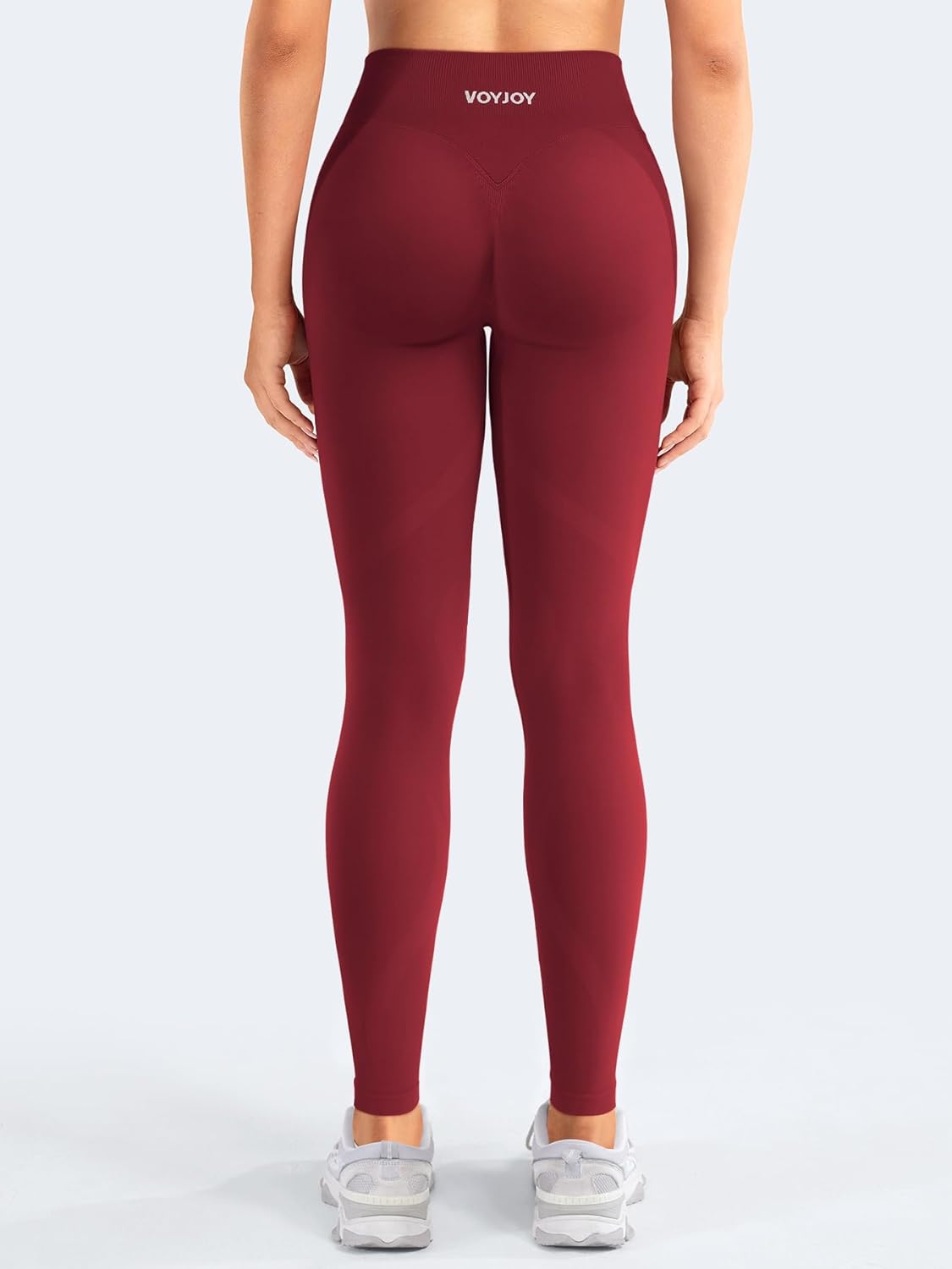 VOYJOY Workout Butt Lifting Leggings for Women Hidden Scrunch Tummy Control Gym Leggings Seamless Yoga Pants - Image 6