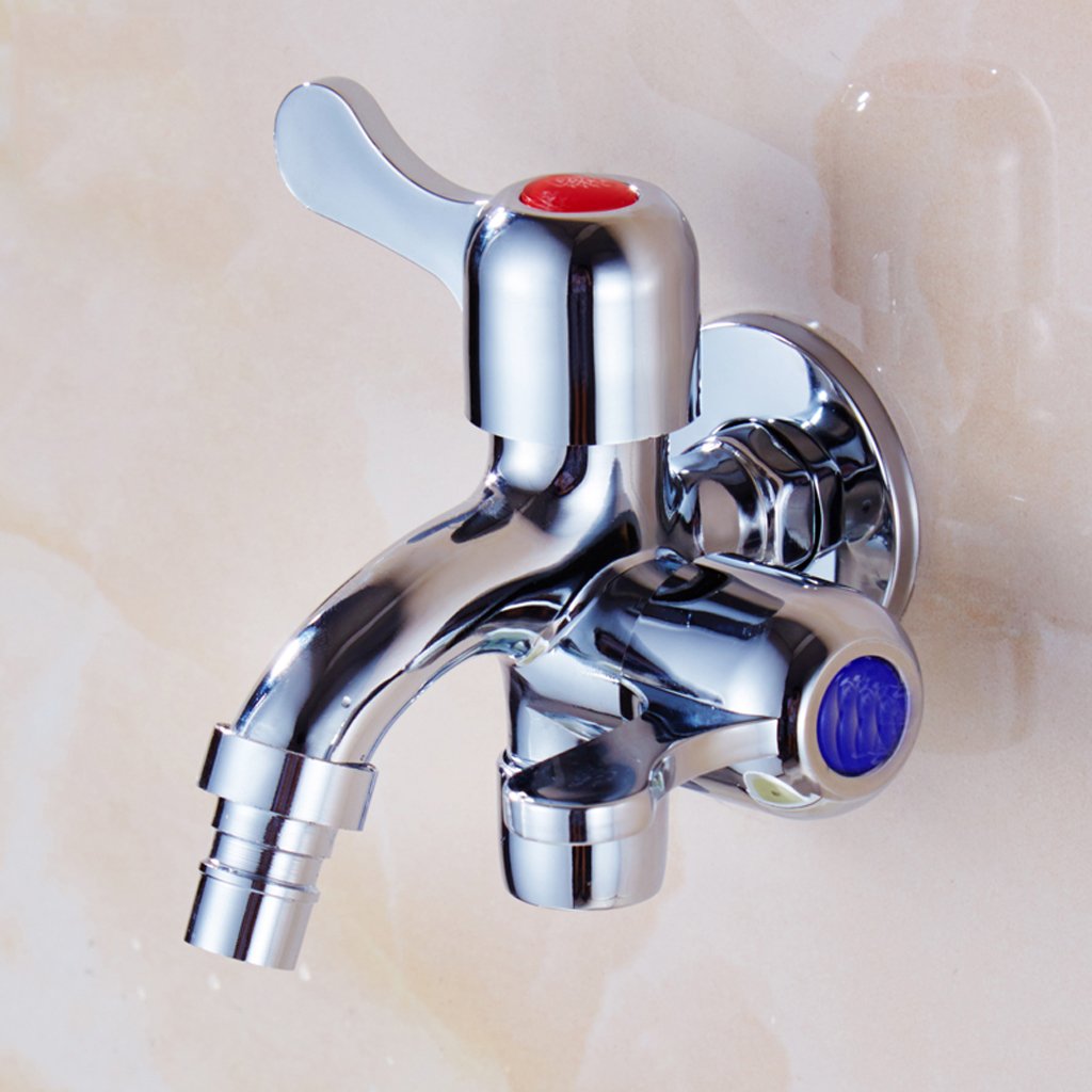 Robinet machine à laver en cuivre durable à double sortie