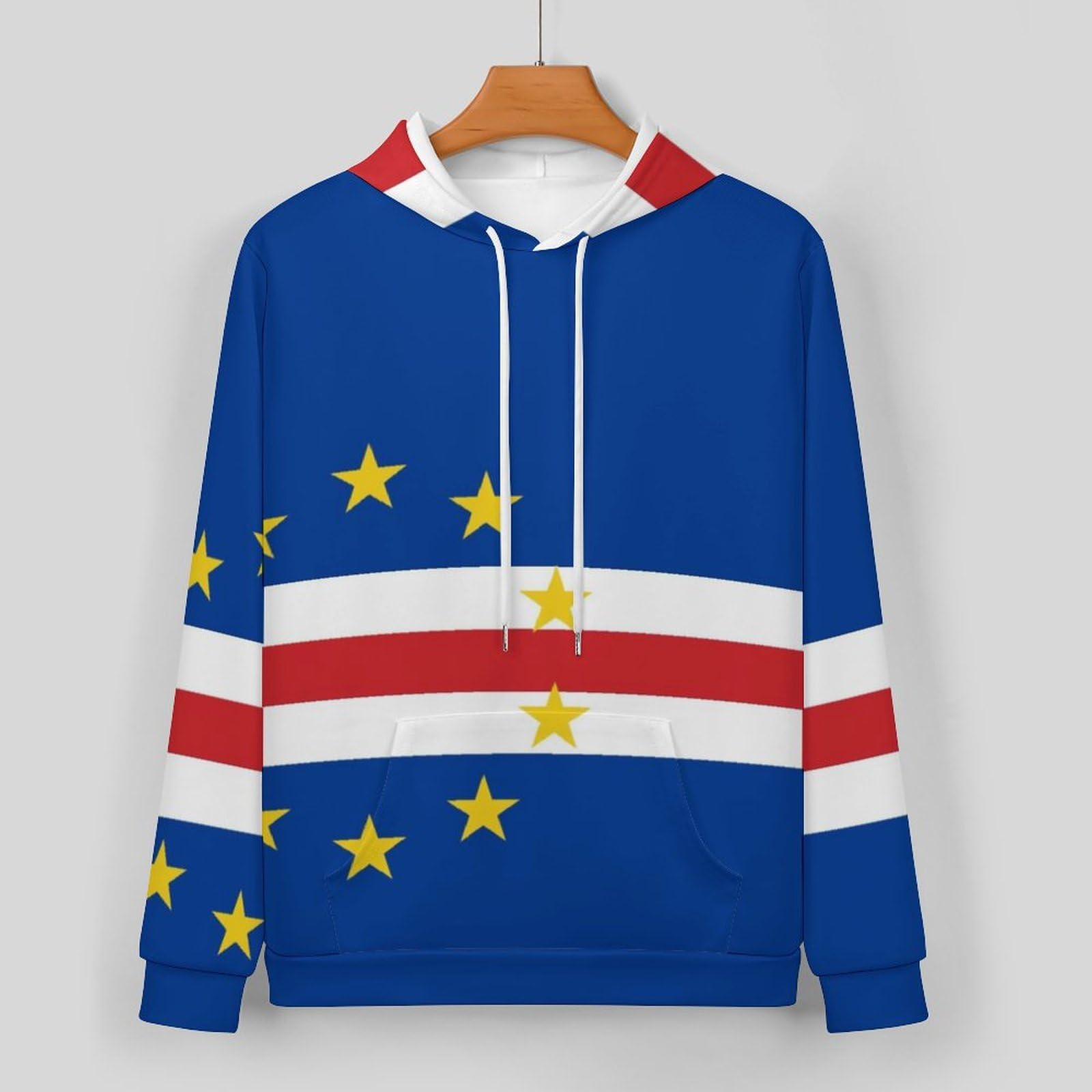 Ensembles Survêtements Pour Hommes Femmes Tenues 2 Pièces Sweat Capuche Pantalon Survêtement Ensemble Jogging Vêtements Sport Grande Taille Avec Ensemble Détente Imprimés Drapeau Cap-Vert