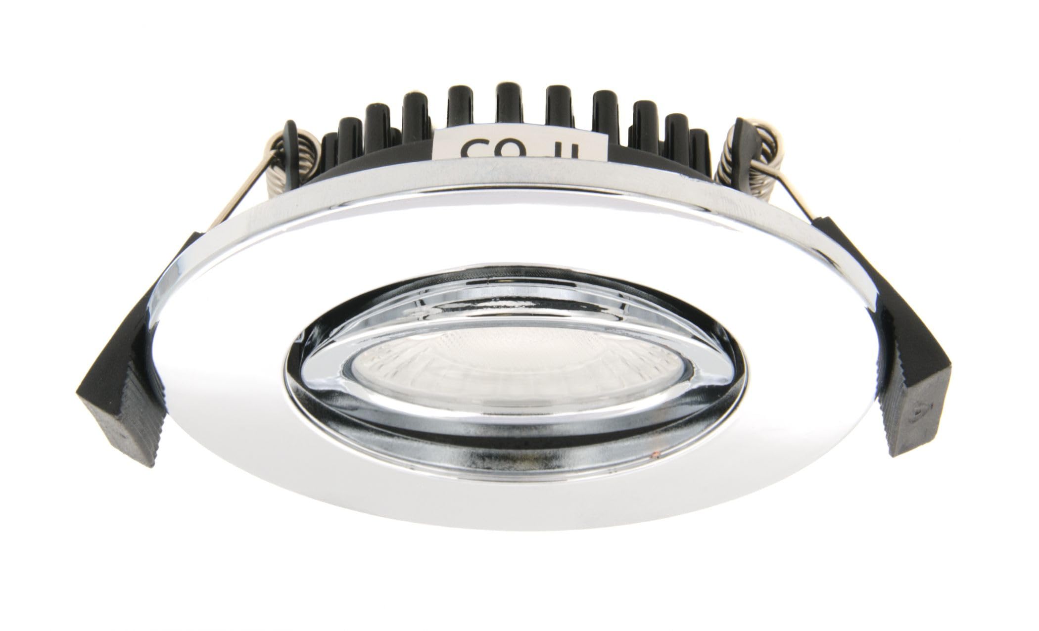 Downlight Silver Como Slim Tilt 5w LED Chrome IP65 4000K 500lm 60° Beam Spa