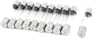 sourcingmap 10 Pcs AC 250V 10A 6mm x 30mm Quick Blow Glass Tube Fuses Replacement