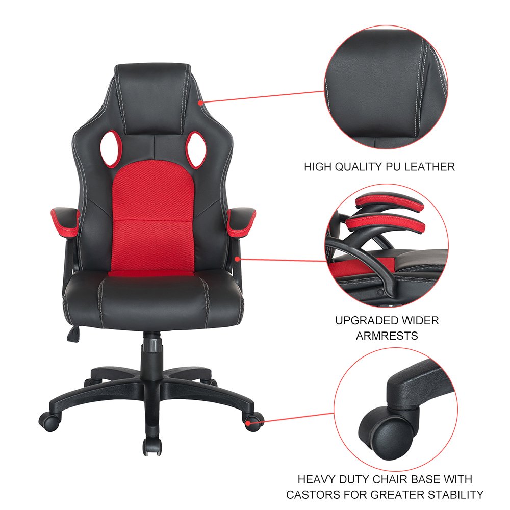 Racing Gaming Chair Red and Black Home Office Chair Best Computer Chair