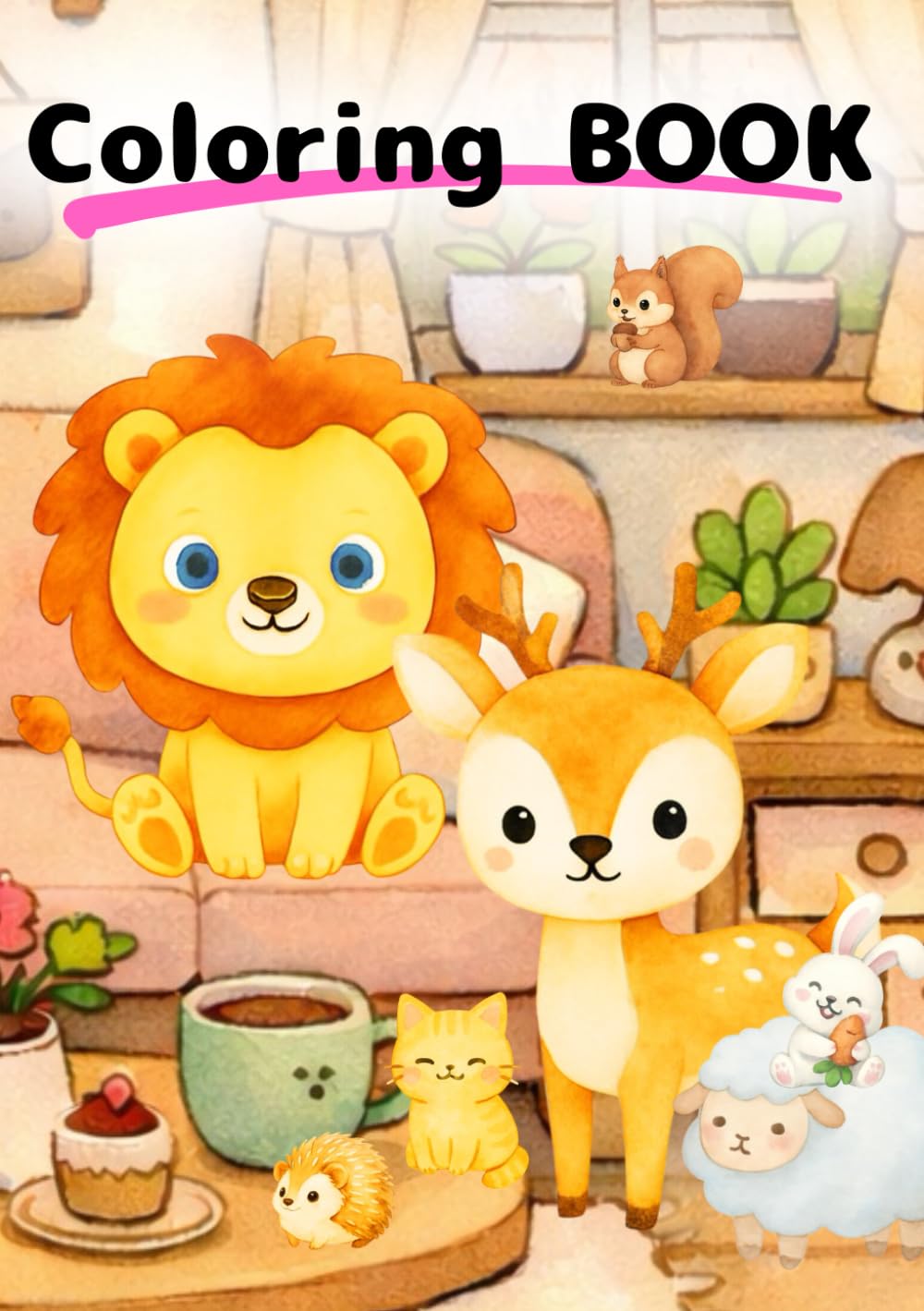 “Kawaii Animals Coloring Book”: “Adorable Creatures to Color and Love”