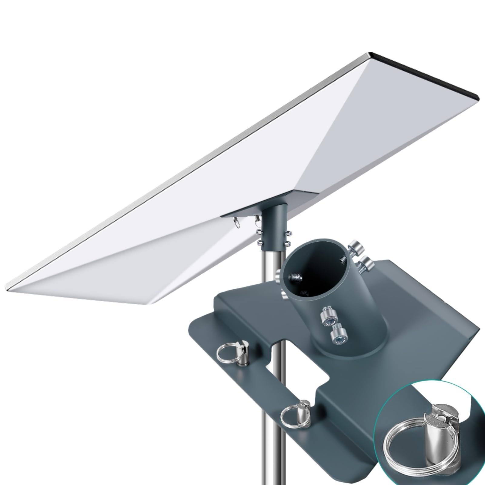 Starlink Gen 3 - Adattatore per tubo e supporto per palo da 28-40 mm, compatibile con standard 4/4X/Gen 3/V4/Enterprise Dishy, in acciaio resistente, con perni di sicurezza in metallo, solo