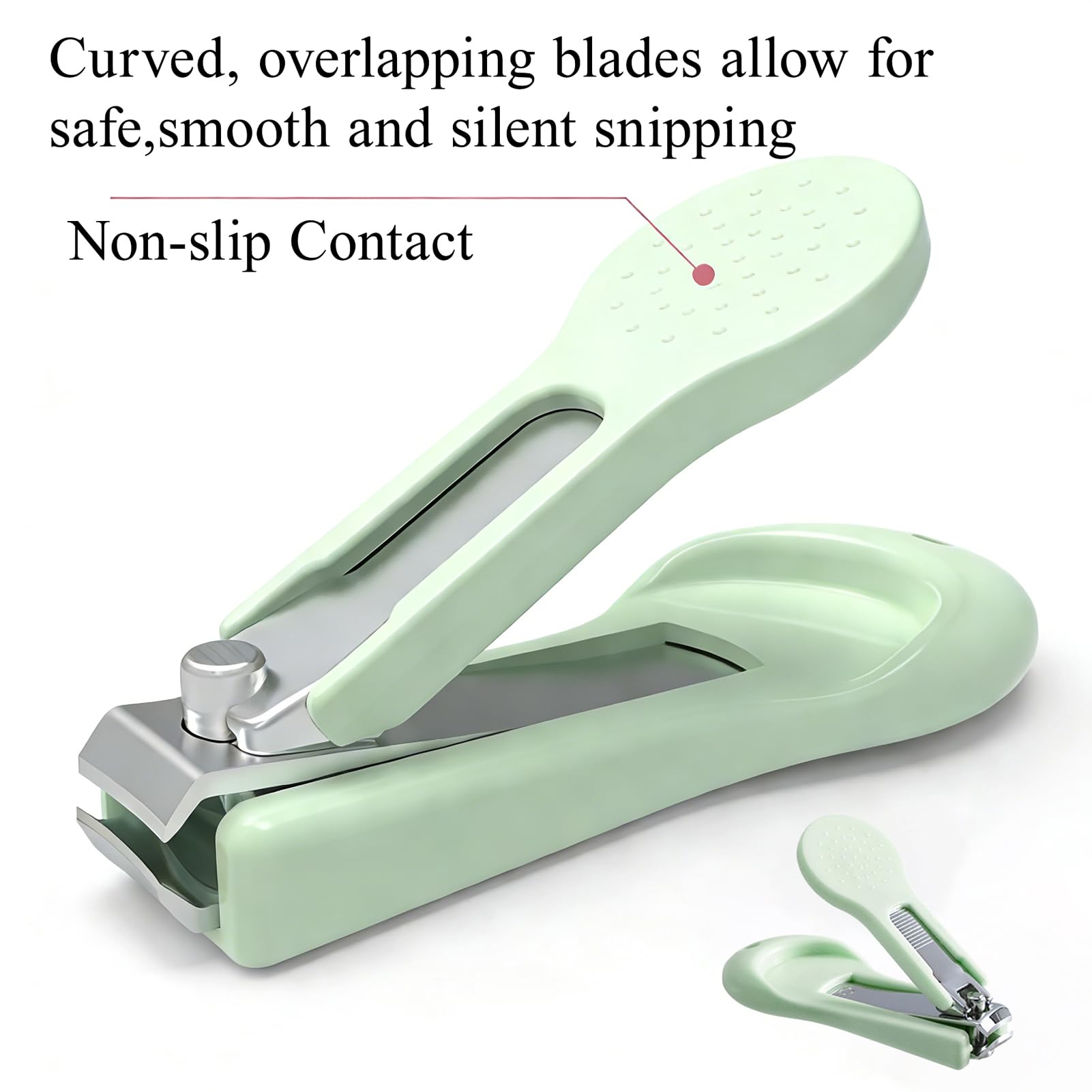 Baby Nail Kit, Baby's Manicure Kit and Pedicure kit with Cute Owl Shape Case Nail Clipper, Scissor, Nail File & Tweezer for Newborn, Infant & Toddler, Mothers Day Gifts(Green) - 3