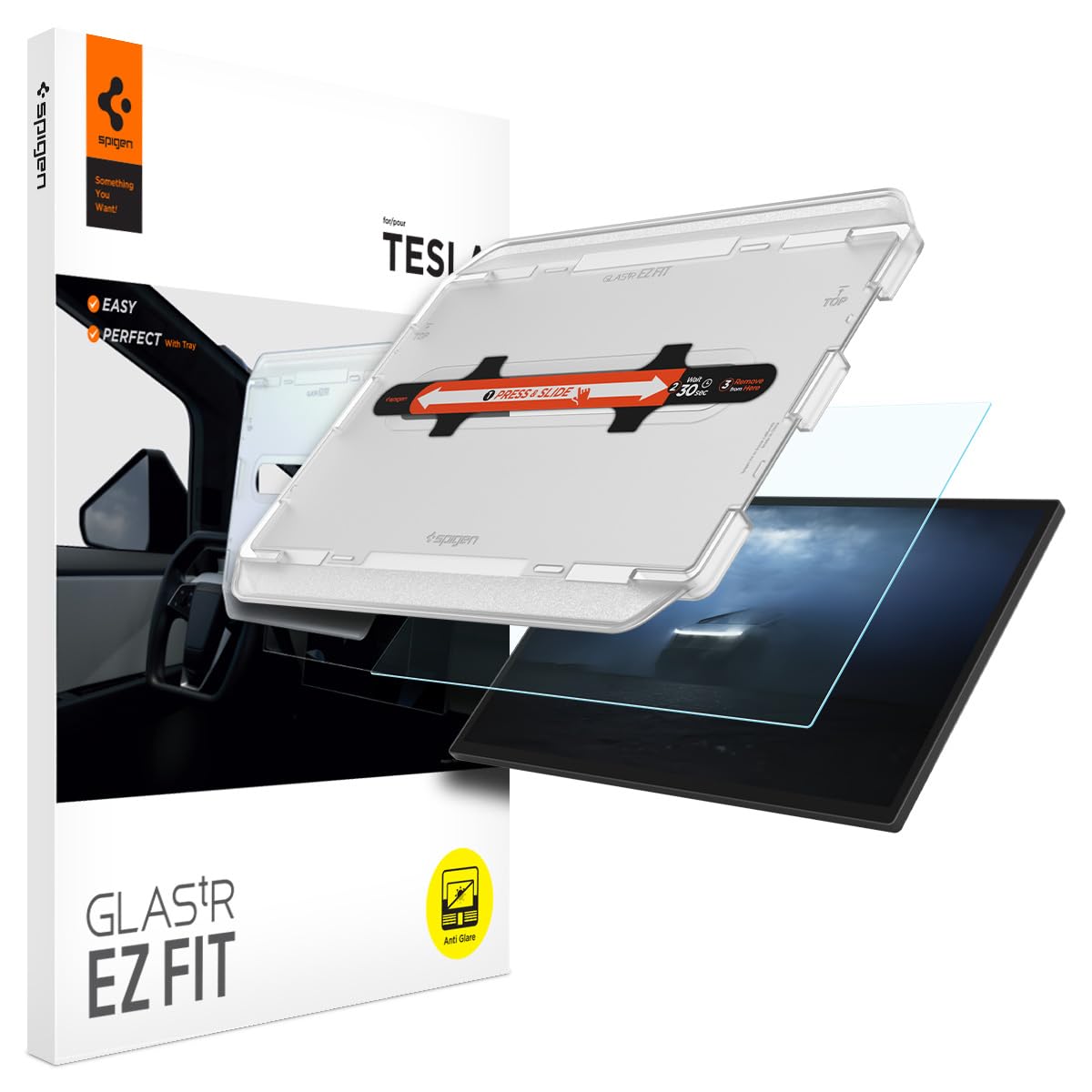 Amazon.com: Spigen Tempered Glass Screen Protector [Glas.tR