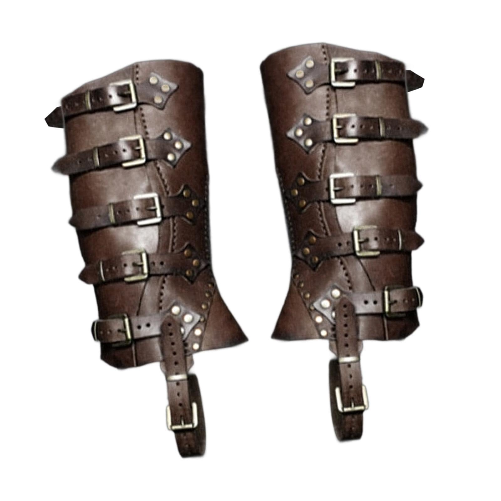 Wzmzjy Steampunk Boot Covers, Fashionable Leg Covers for Parties, Deep Coffee