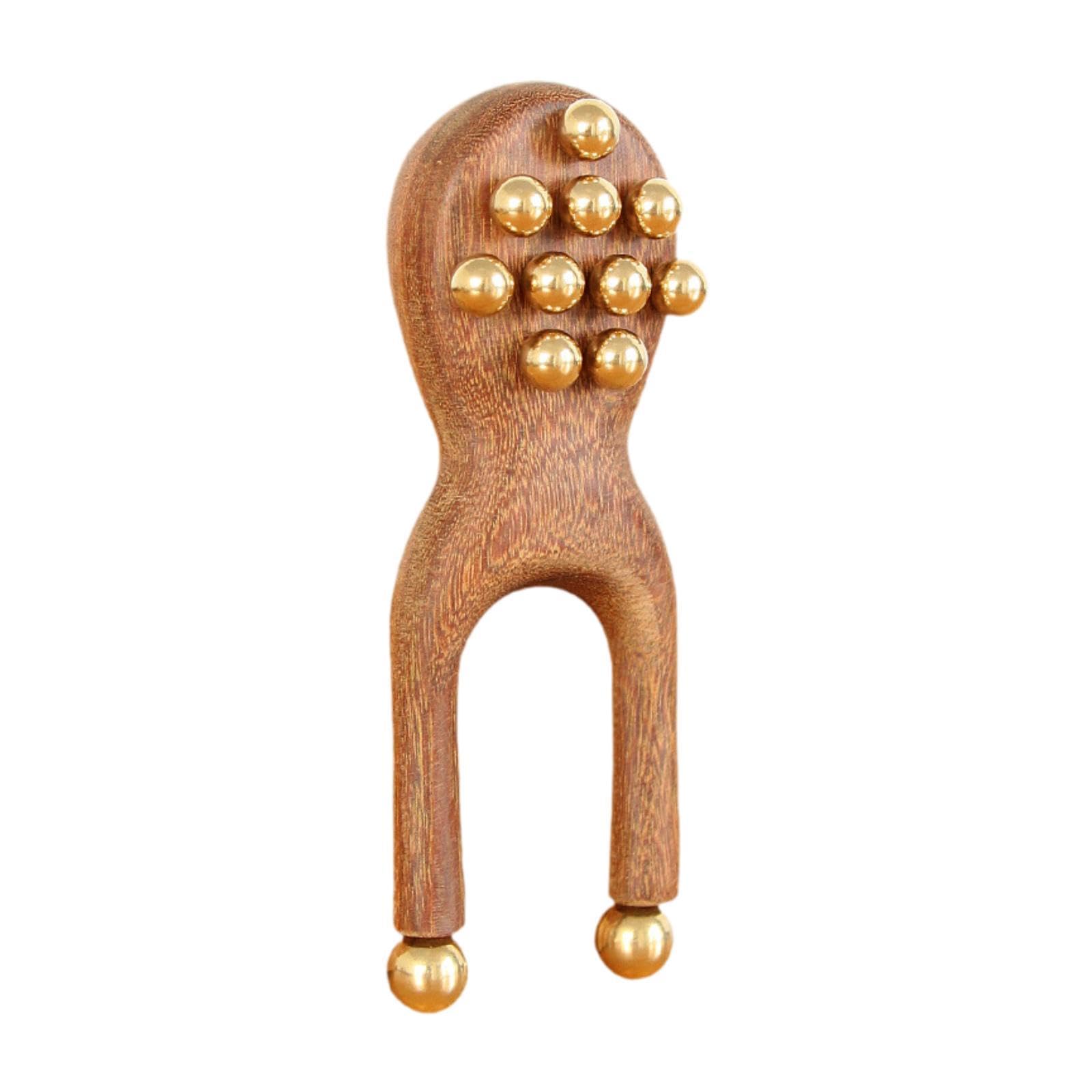 Oshhni Rodillos de madera para masaje facial Guasha, fáciles de usar, portátiles, ligeros, para masaje facial manual, regalo para mujeres y hombres.