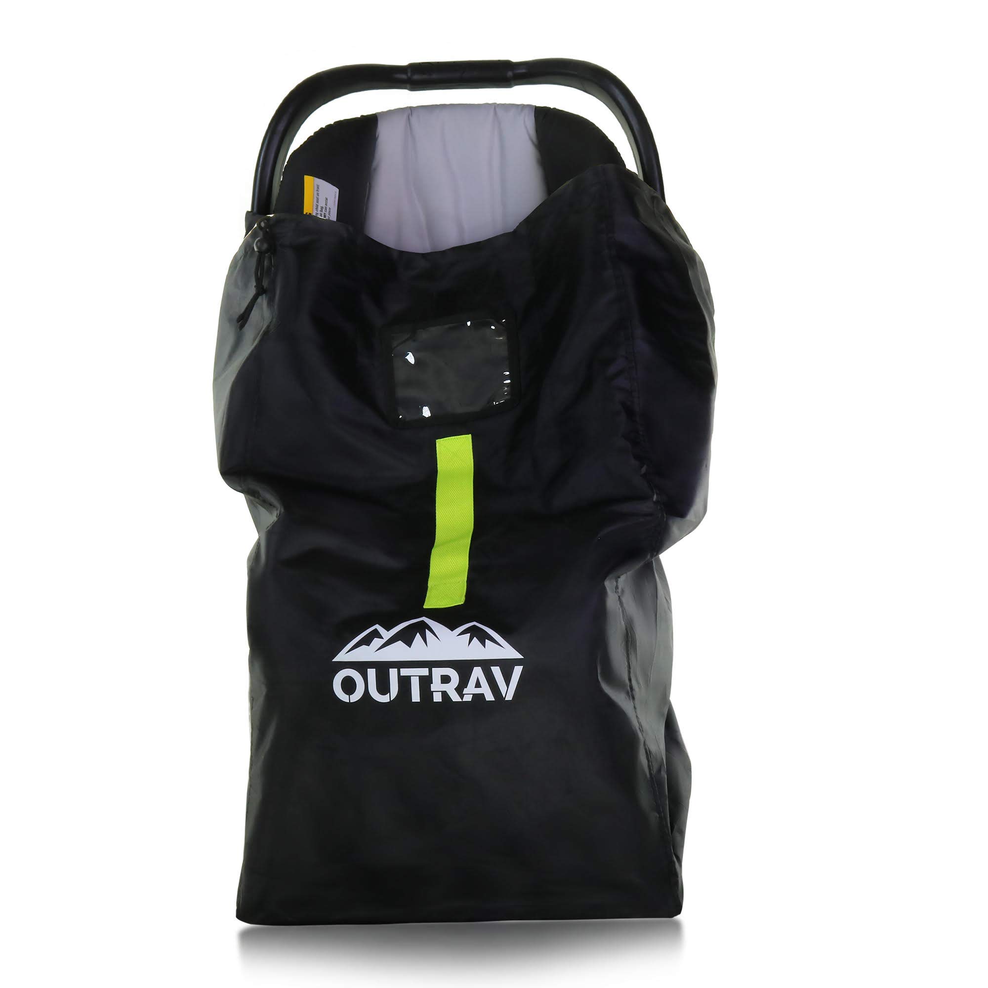 Car Seat Travel Bag with Backpack Straps – Protective Airport Approved Airplane Baggage Gate Check Luggage Storage Sack for Traveling with Booster or Carseat – Universal 2-in-1 Carrying Jacket System