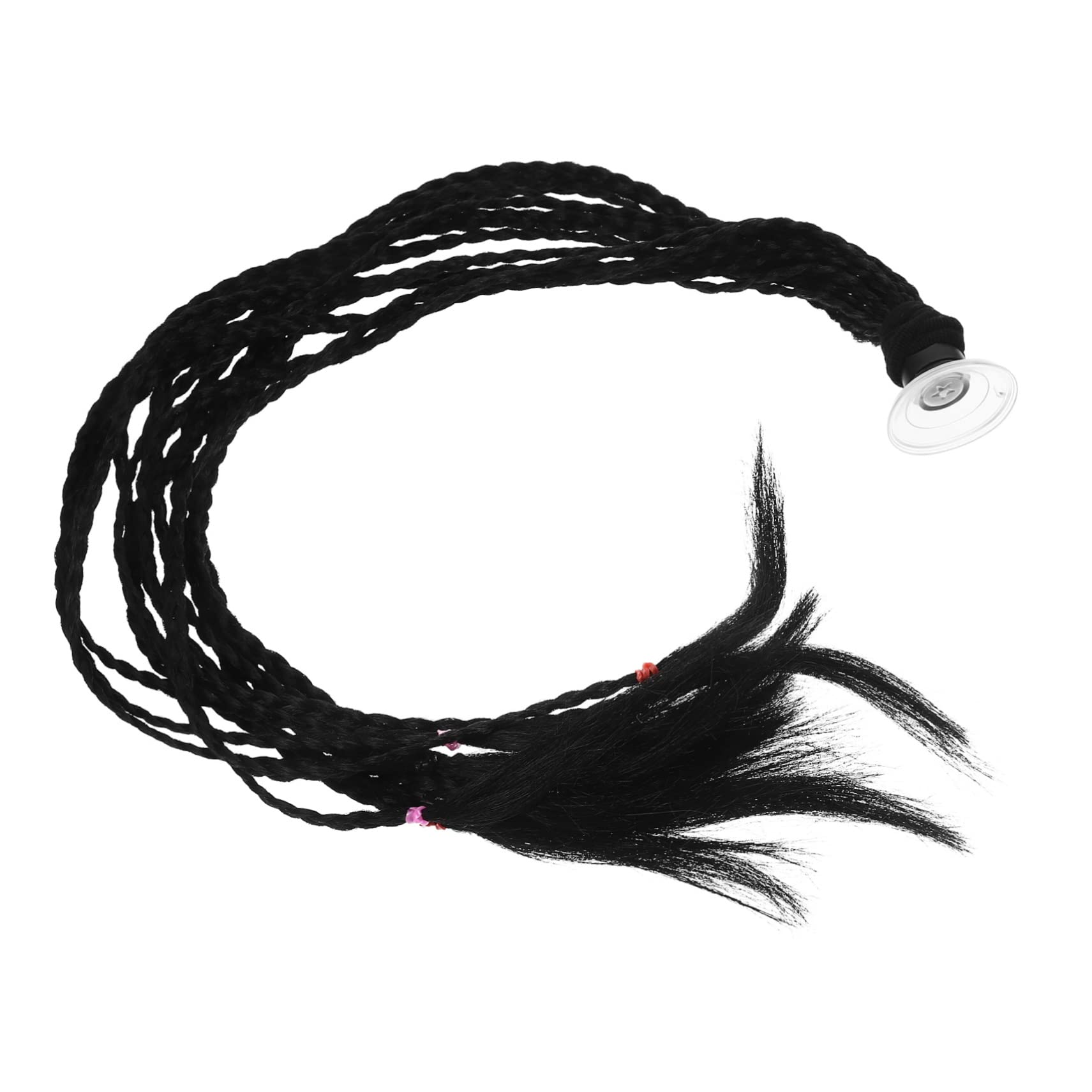 SOLUSTRE 3pièces Casque Décoratif avec Tresse De Queue De Cheval à Ventouse pour Et Ski Accessoire pour Adultes Plusieurs