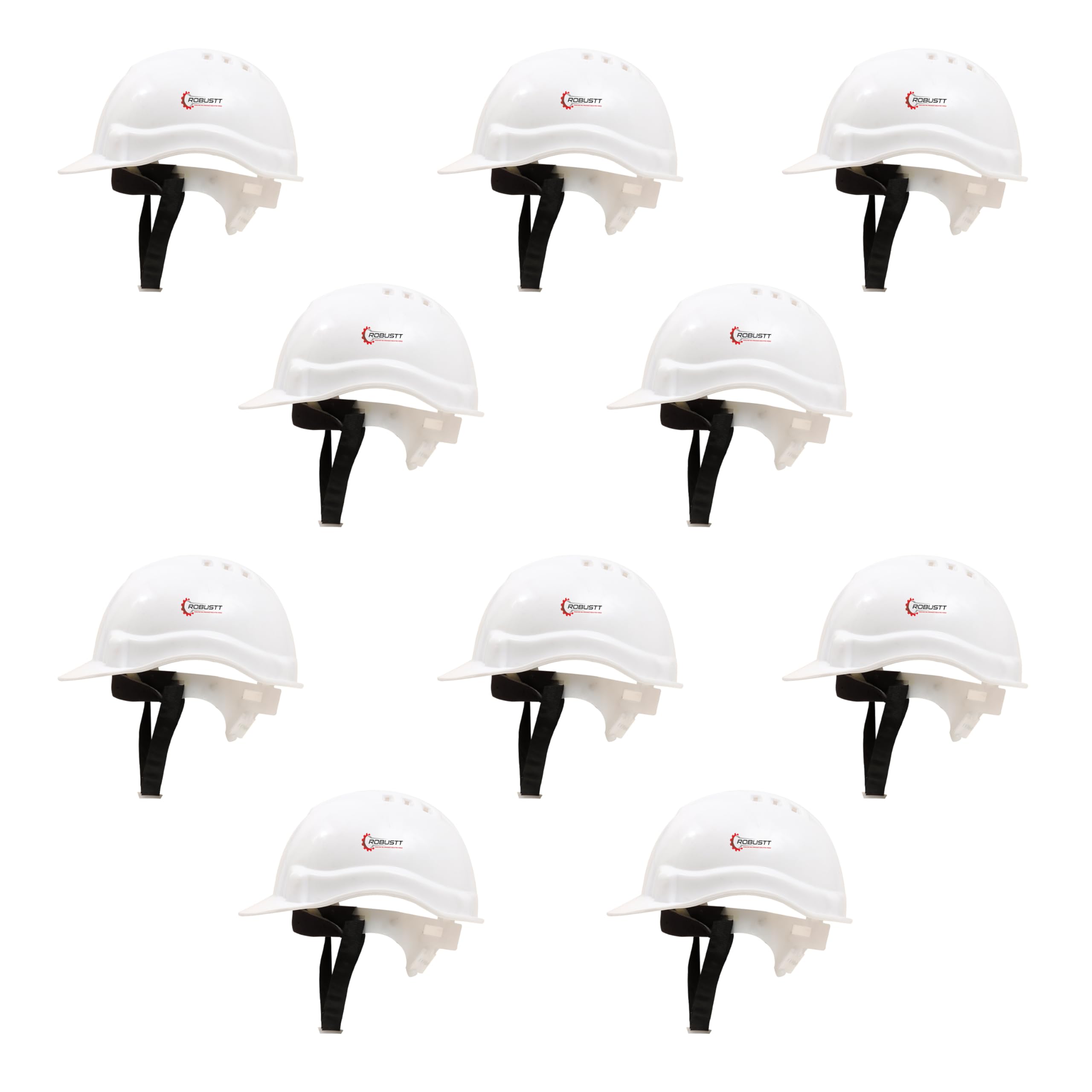 Robustt Safety Helmet - White (Pack of 10) | Adjustable Headband | Heavy Duty Material | As Per ISI Safety Standard | Non Irritant and Soft Fabric | Lightweight and Durable (B0D4HZGJR8) Amazon Price History, Amazon Price Tracker