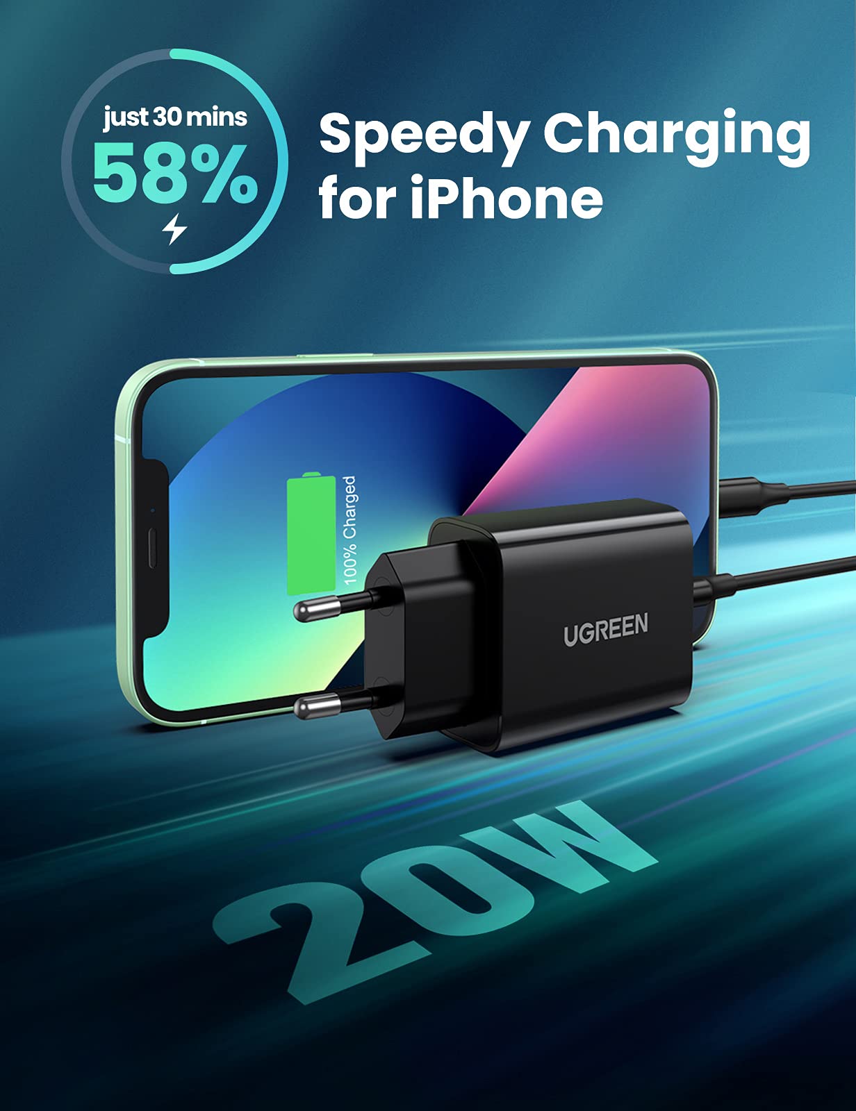 UGREEN Nexode 140W Caricatore USB C GaN Tech Con PD 3.1, Cavo USB C 240w Incluso Alimentatore Usb C 3 Porte Caricabatterie