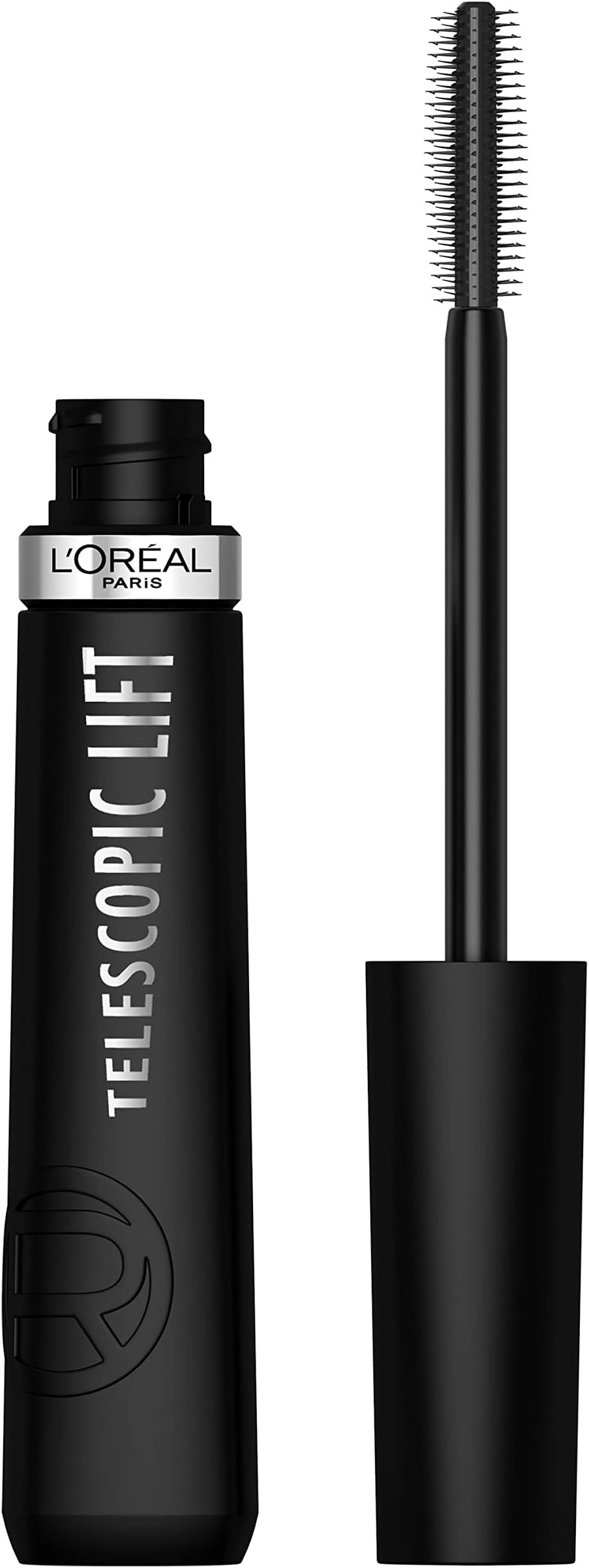 L'Oreal Paris Telescopic Lift Mascara, Lengthening and Volumizing Eye Makeup, Lash Lift with Up to 36HR Wear, Washable, Black Brown, 0.33 Fl Oz