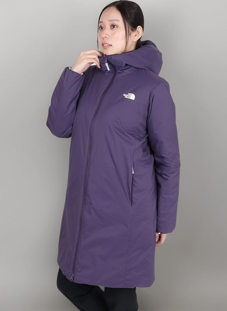 ノースフェイス　リバーシブル　中綿　ロングダウン　化繊綿　レディースM ノースフェイス リバーシブル 中綿 ロングダウン 化繊綿