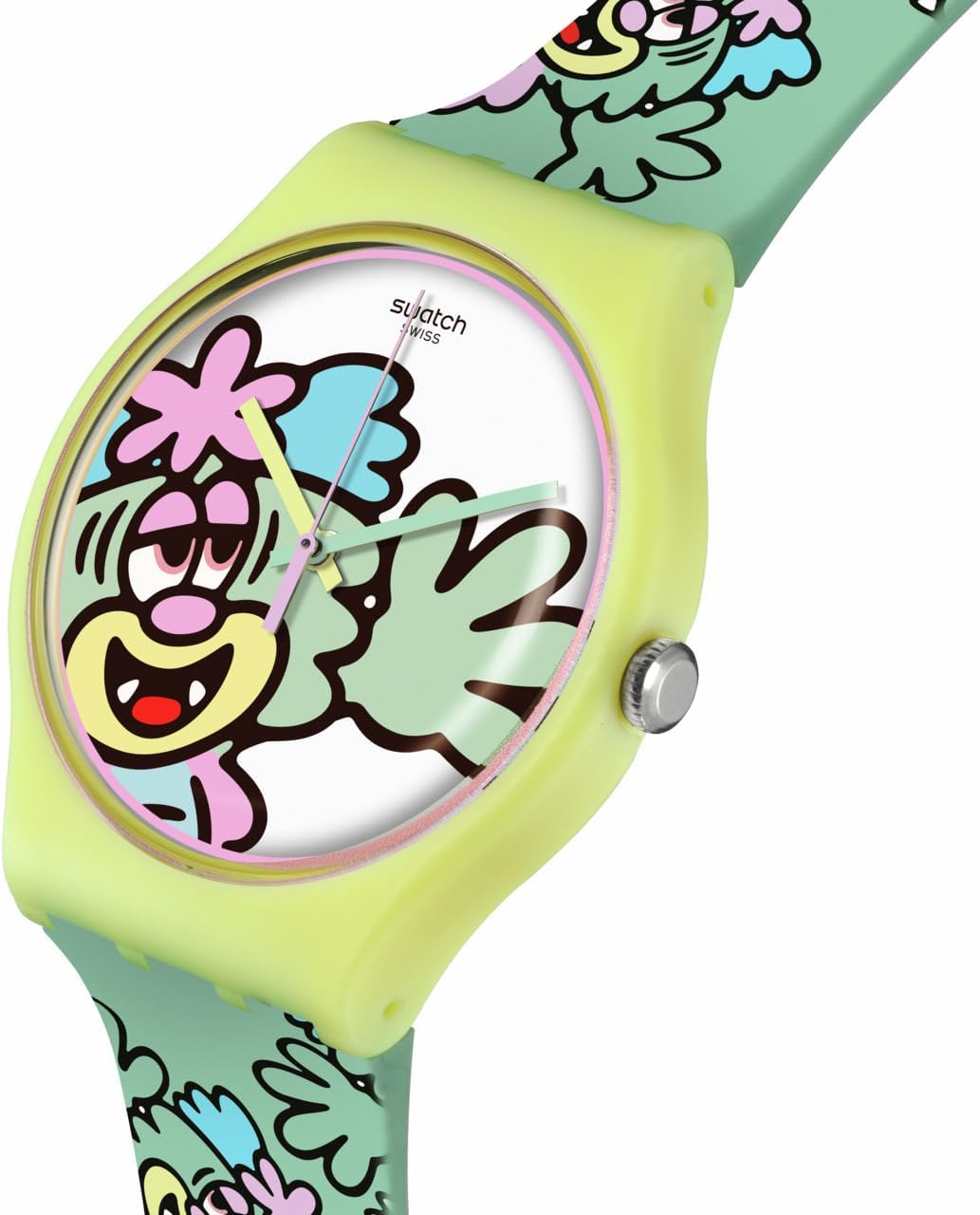 Swatch New Gent Biosourced Unisex Watch Casual Polymer Yellow Quartz Waterproof Visty By Verdy