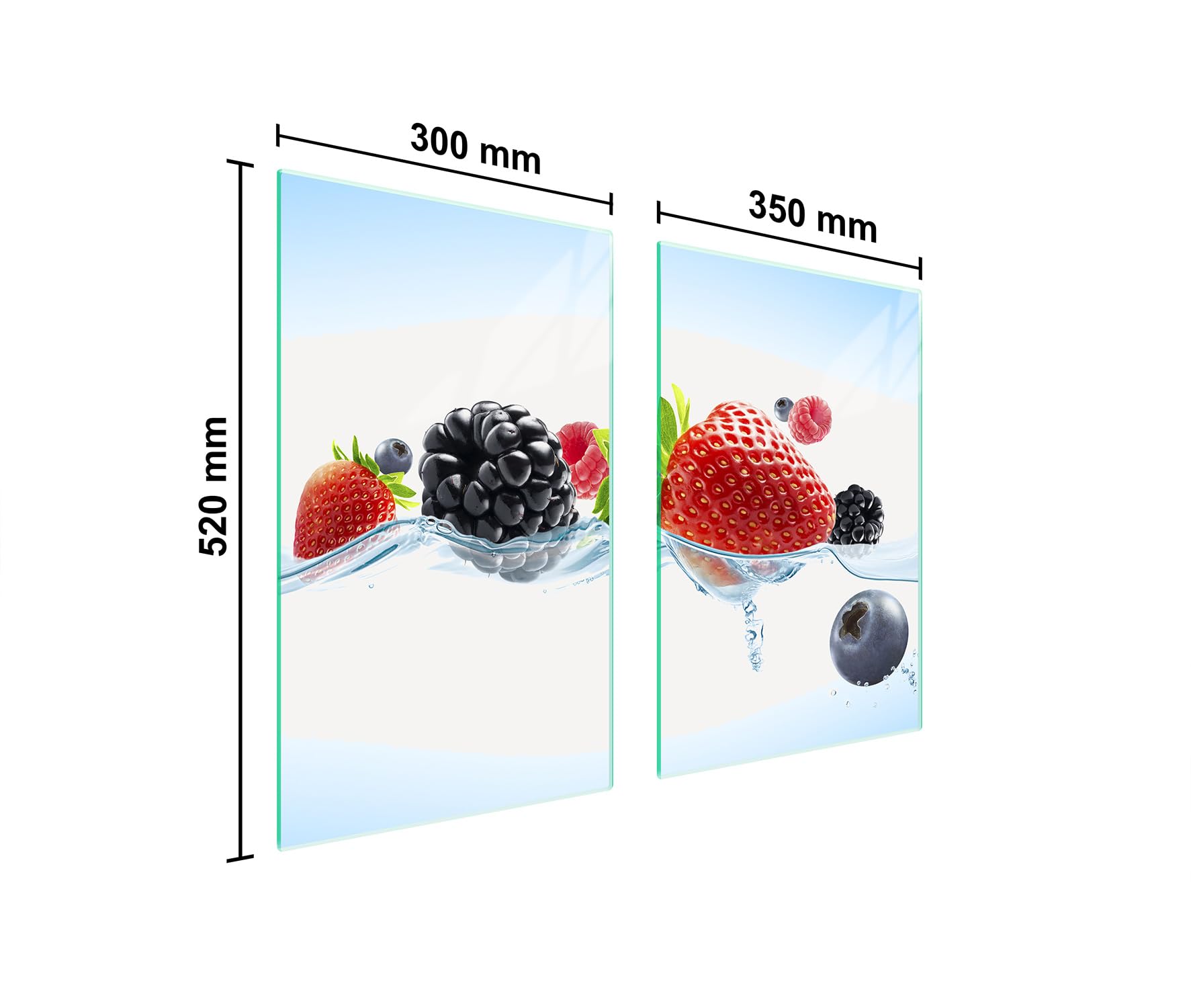 Tablas De Cristal Templado TMK ArtDeko Tabla De Cortar Decorativa De Cristal Templado Y Cubre Vitro