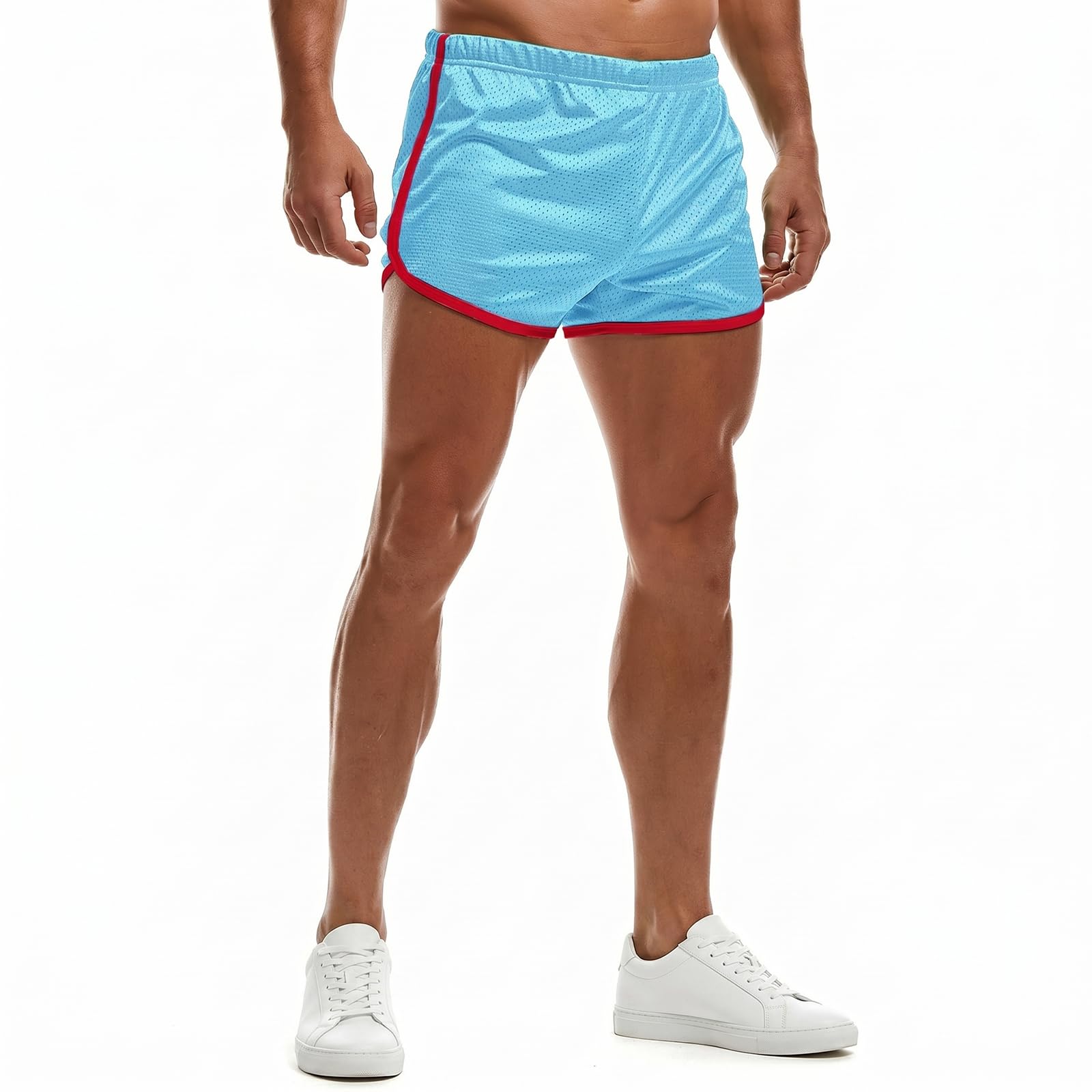 Mens Running Shorts Breathing Workout Gym Booty Short Shorts Sexy-image-36